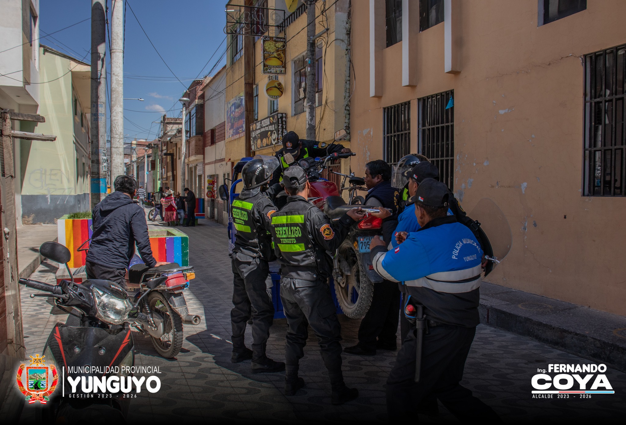 Comuna Yunguyeña Realizo Operativo en Plazas y Principales Arterias de la Ciudad